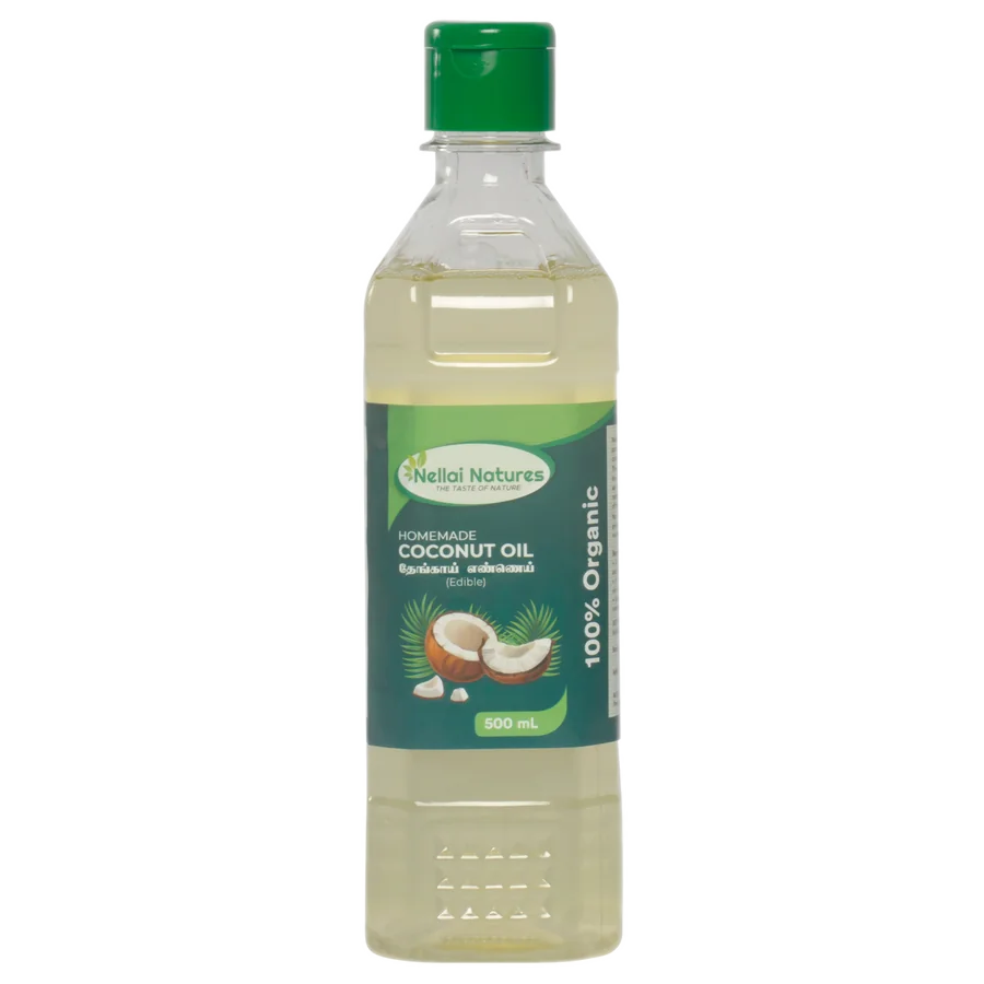 Nellai Natures Coconut Oil, 500ml bottle