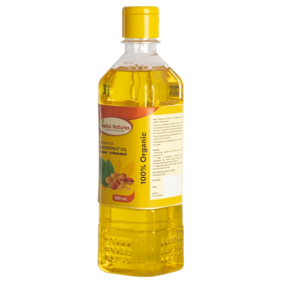 Groundnut Oil 500ml - label view